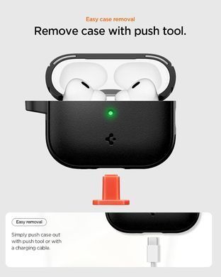 Чехол Spigen Vault  for AirPods Pro 3 Case Secure Lock Magnets Embedded - Matte Black