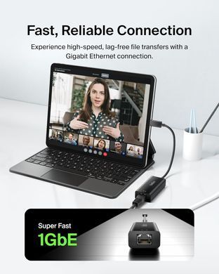 Сетевой адаптер Belkin USB-C to Gigabit Ethernet Adapter - Black