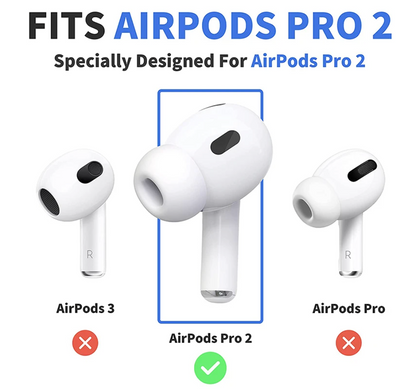 Белые силиконовые накладки для AirPods Pro 2