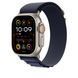 Ремінець Apple 49mm Navy Alpine&nbsp;Loop -&nbsp;Large - Natural Titanium Finish (MXM03)