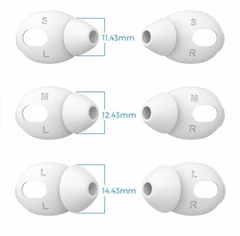 Комплект білих силіконових вакуумних накладок для AirPods 3