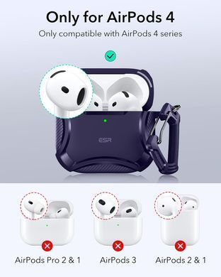 Чохол ESR Cyber Tough Case (HaloLock) with MagSafe для AirPods 4 - Purple