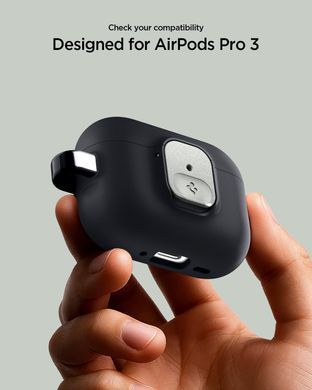 Чехол Spigen Nano Pop for AirPods Pro 3 Case Secure Locking Clip Embedded - Black Sesame