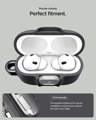Чехол Spigen Nano Pop for AirPods Pro 3 Case Secure Locking Clip Embedded - Black Sesame