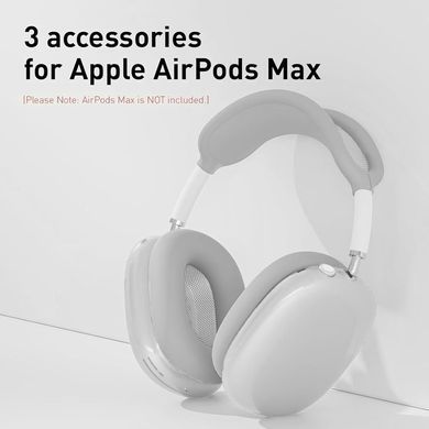 Комплект накладок для наушников Apple AirPods Max - Прозрачный/Серый
