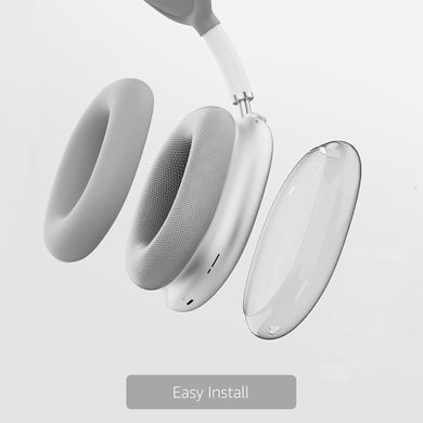 Комплект накладок для наушников Apple AirPods Max - Прозрачный/Серый