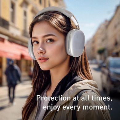 Комплект накладок для наушников Apple AirPods Max - Прозрачный/Серый
