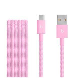 Кабель Beats USB-A to USB-C Woven Cable (1.5 m) &ndash; Power Pink (MK8R4)
