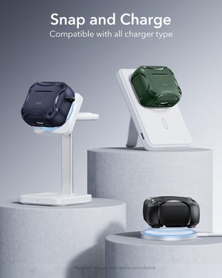 Чехол ESR Cyber Tough Case (HaloLock) with MagSafe для AirPods 4 - Green