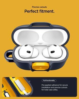 Чехол Spigen Nano Pop for AirPods Pro 3 Case Secure Locking Clip Embedded - Blueberry Navy