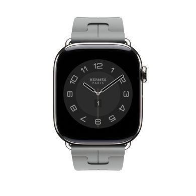 Ремнінець Apple Watch Herm&egrave;s - 46mm Gris Kilim Single Tour (MDFH4)