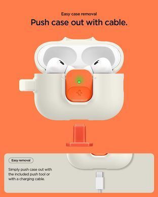 Чехол Spigen Nano Pop for AirPods Pro 3 Case Secure Locking Clip Embedded - Orange Beige