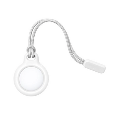 Чехол пластиковый со шнурком для AirTag - Белый
