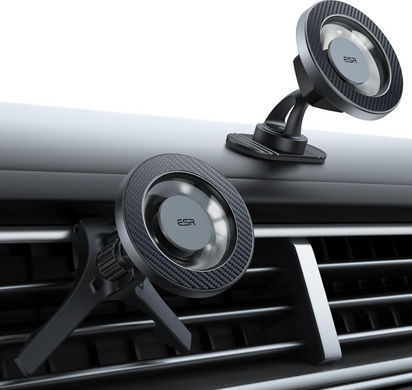 Автомобільний тримач ESR Magnetic Car Phone Mount (HaloLock) - Carbon Fiber Black