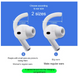 Накладки гачки силіконові (розмір L) для AirPods Pro 3 - Білі