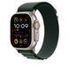 Ремешок Apple 49mm Dark Green Alpine&nbsp;Loop -&nbsp;Large - Black Titanium Finish (MYPT3)