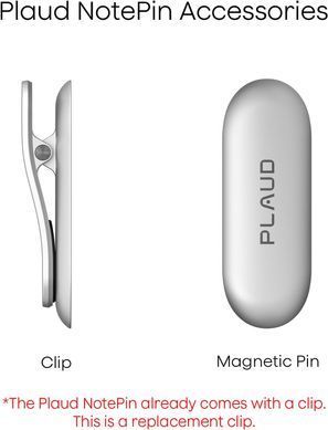 Клипса и магнитное крепление Cosmic Gray для PLAUD NotePin / NotePin S
