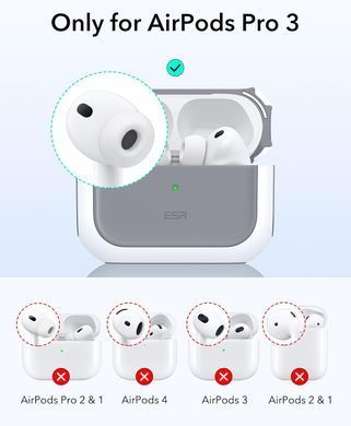 Чохол ESR Orbit Hybrid Case (HaloLock) with MagSafe для AirPods Pro 3 - White