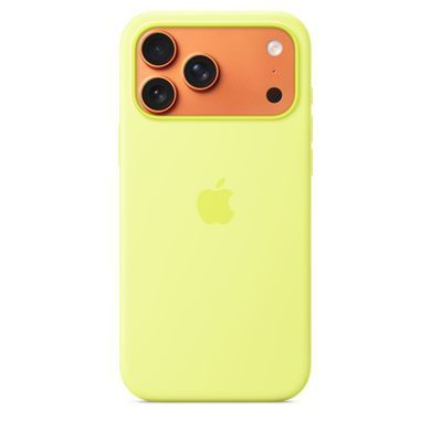 Чехол Apple iPhone 17 Pro Max Silicone Case with MagSafe &ndash; Neon Yellow (MGFM4)