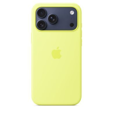 Чехол Apple iPhone 17 Pro Max Silicone Case with MagSafe &ndash; Neon Yellow (MGFM4)