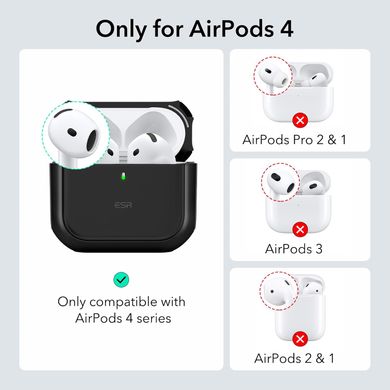 Чехол с магнитом MagSafe для AirPods 4 - Черный