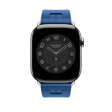 Ремешок Apple Watch Herm&egrave;s - 46mm Bleu de France Kilim Single Tour (MXJR3)