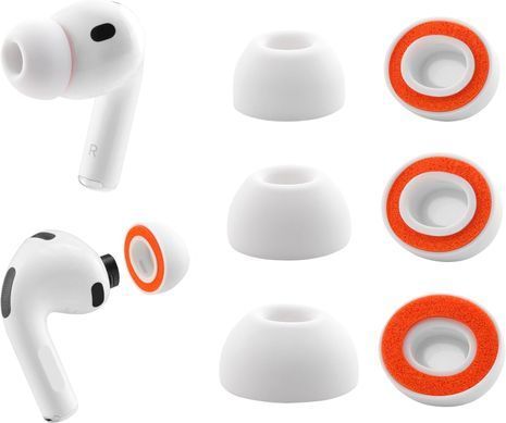 Амбушюры комбинированные (силикон+пена) для AirPods Pro 3 - Размер S