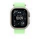 Подовжувач для ремінця Apple 49mm Neon Green Ocean&nbsp;Band Extension - Natural Titanium Finish (MGCG4)