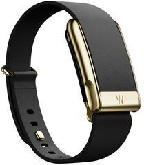 Ремінець Whoop LeatherLuxe Black with Gold - Tapered Band S/M для Whoop 5.0 One/Peak/MG Life