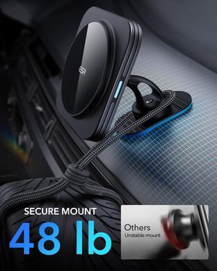 Автомобільна зарядка ESR Magnetic Wireless Car Charger(Halolock) - Black