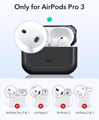 Чехол ESR Orbit Hybrid Case (HaloLock) with MagSafe для AirPods Pro 3 - Black