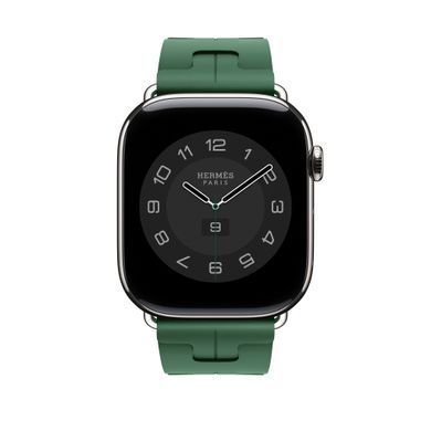 Ремнінець Apple Watch Herm&egrave;s - 46mm Vert Moyen Kilim Single Tour (MXJQ3)