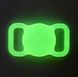 Зелений люмінесцентний силіконовий чохол на нашийник для AirTag