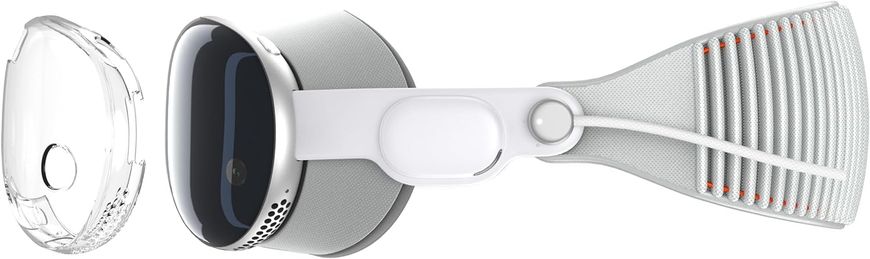 Чехол/накладка с отверстиями для Apple Vision Pro - Прозрачный