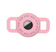 Cиліконовий чохол на вузький нашийник для AirTag - Рожевий