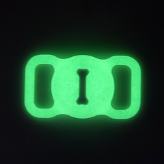 Силіконовий чохол для AirTag на нашийник для собак - Зелений-люмінесцентний