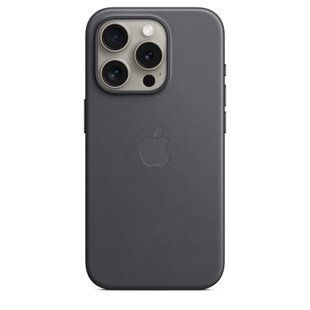 Чохол Apple iPhone 15 Pro FineWoven Case with MagSafe - Black (MT4H3)