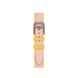 Ремешок Apple Watch Herm&egrave;s - 42mm Rose Sakura/Jaune de Naples Twill Jump Attelage Single Tour (MDFN4)