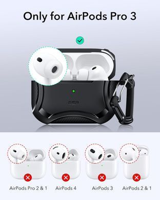 Чехол ESR Cyber Tough Case (HaloLock) with MagSafe для AirPods Pro 3 - Black