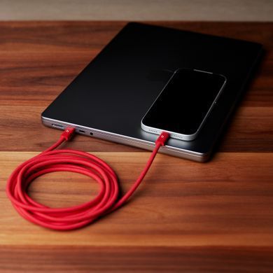 Кабель Beats 240W USB‑C to USB‑C Braided Cable (3 m) &ndash; Rapid Red (MHX94)