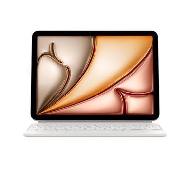 Клавіатура Apple Magic Keyboard for iPad Air 11-inch (M2) (M3) (M4) - Ukrainian - White (MJQJ3UA/A)