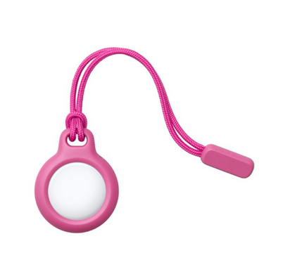 Чехол пластиковый со шнурком для AirTag - Розовый