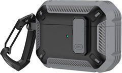 Чохол захисний з карабіном для Apple AirPods Pro 3 - Сірий