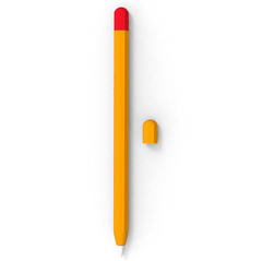 Силиконовый чехол для Apple Pencil 2 - оранжевый с красным