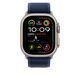 Ремінець Apple 49mm Blue Trail&nbsp;Loop&nbsp;-&nbsp;S/M - Natural Titanium Finish (MXTT3)