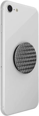 Тримач для телефону PopSockets Adhesive PopGrip - Carbonite Weave