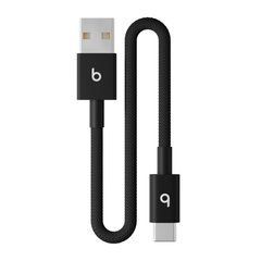 Кабель Beats USB-A to USB-C Woven Short Cable (20 cm) &ndash; Bolt Black (MEQL4)
