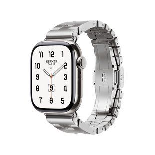 Ремешок Apple Watch Herm&egrave;s - 42mm Satin&eacute; Grand H - Small (MXJT3)