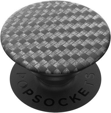 Тримач для телефону PopSockets Adhesive PopGrip - Carbonite Weave
