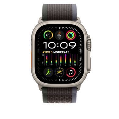 Ремешок Apple Blue/Black Trail Loop для Watch 49mm - M/L (MT613)
